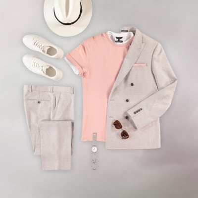 Smart best sale casual pink