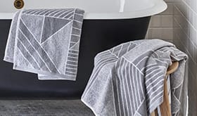 Towels in a bathroom