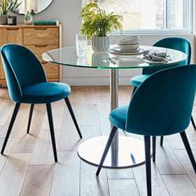 Dining table and chairs