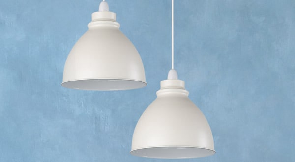 White ceiling lights