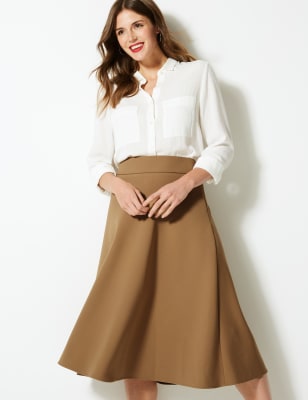 A-Line Midi Skirt, M&S Collection