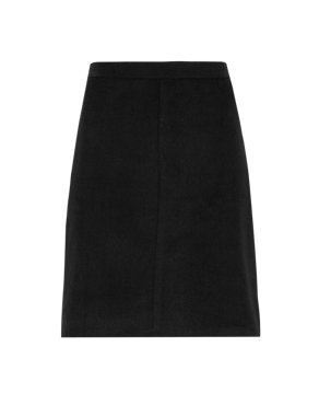A-Line Mini Skirt with New Wool | M&S