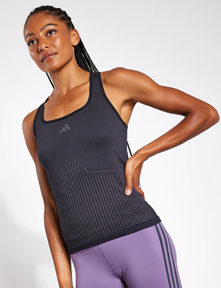 Adidas black vest top top