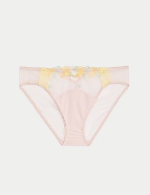 Abella Embroidery High Leg Knickers Image 2 of 6