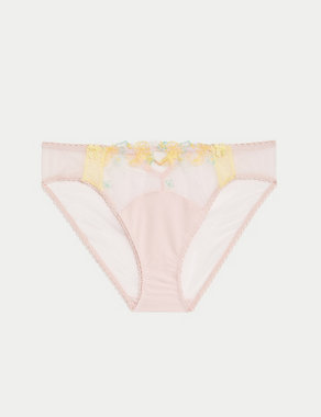 Abella Embroidery High Leg Knickers Image 2 of 6