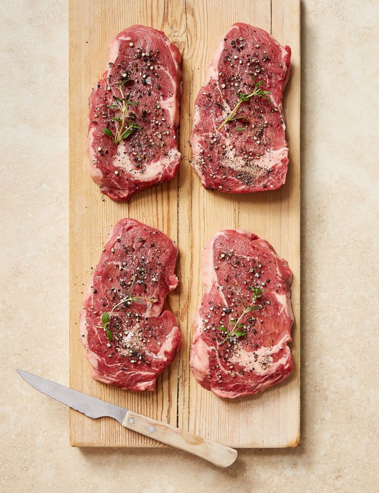 Aberdeen Angus Thick Cut Ribeye Steaks (4 Pieces) - (Last Collection Date 30th September 2020) 2 of 3