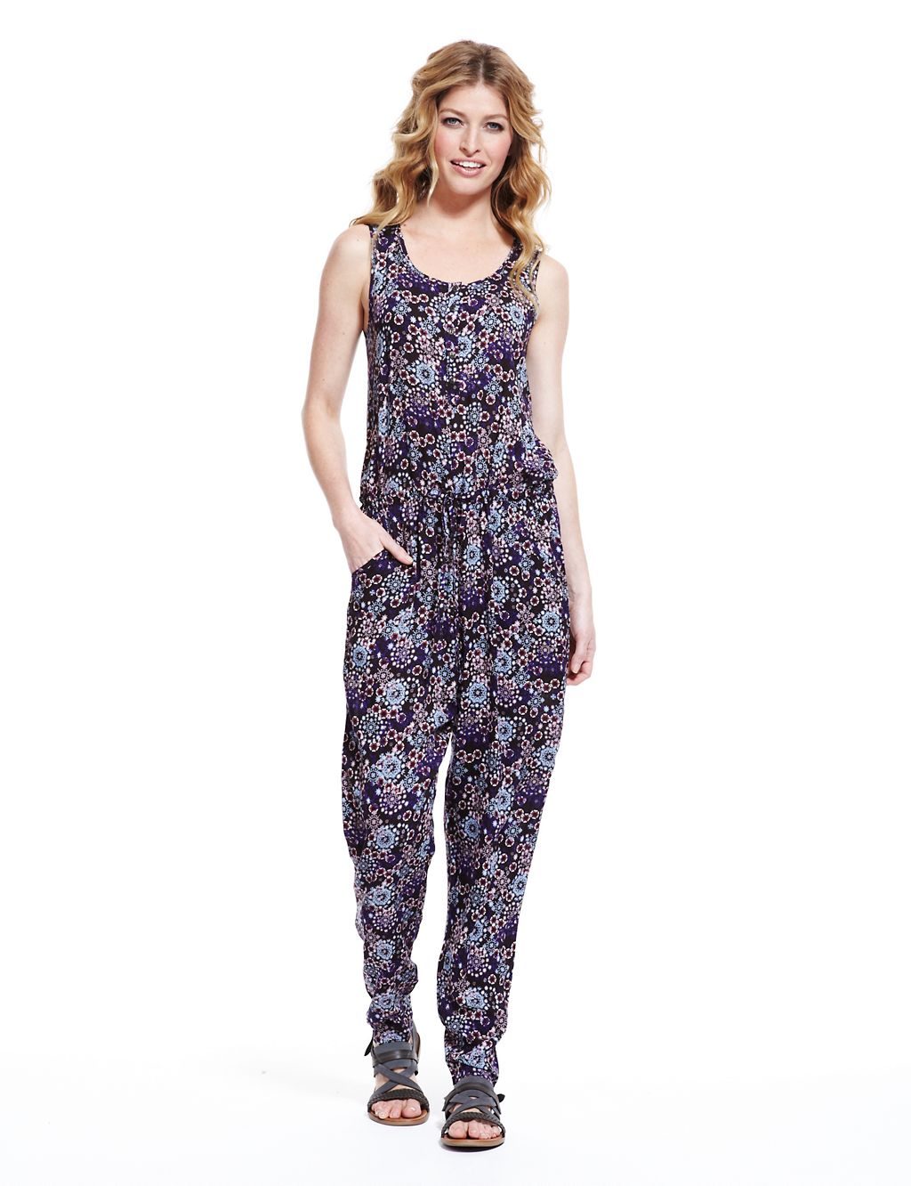 Abstract Print Jumpsuit 2 of 5