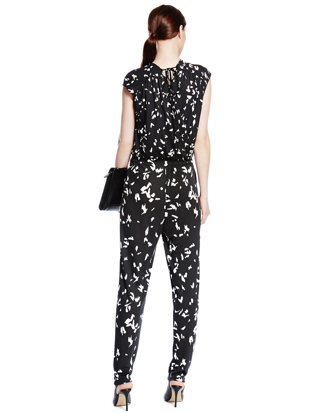 Abstract Print Pleated Jumpsuit 4 of 4