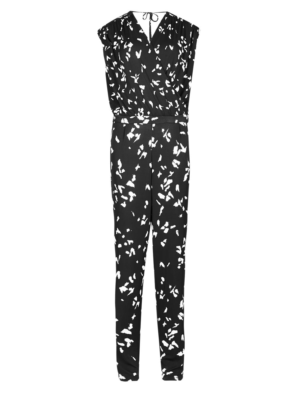 Abstract Print Pleated Jumpsuit 1 of 4