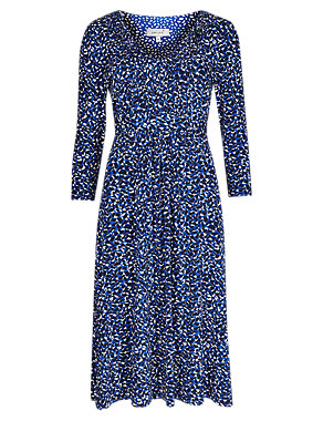Abstract Spotted Fit & Flare Dress Image 2 of 6