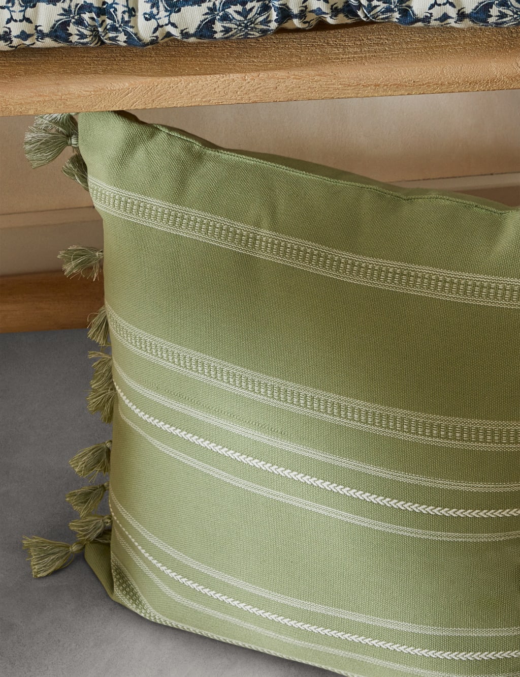 Acapulco Dorado Pure Cotton Outdoor Cushion M&S X Fired Earth M&S