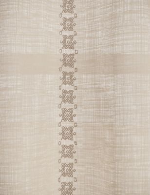 Acapulco Sheer Embroidered Tab Top Curtains Image 2 of 5