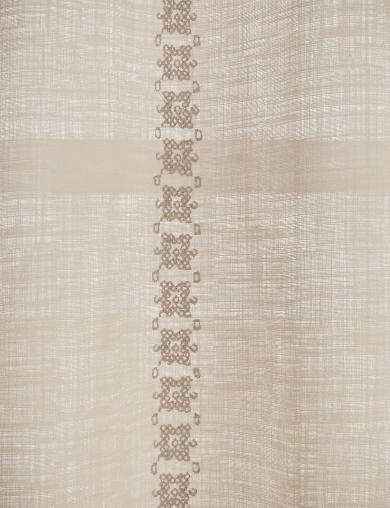 Acapulco Sheer Embroidered Tab Top Curtains 2 of 5