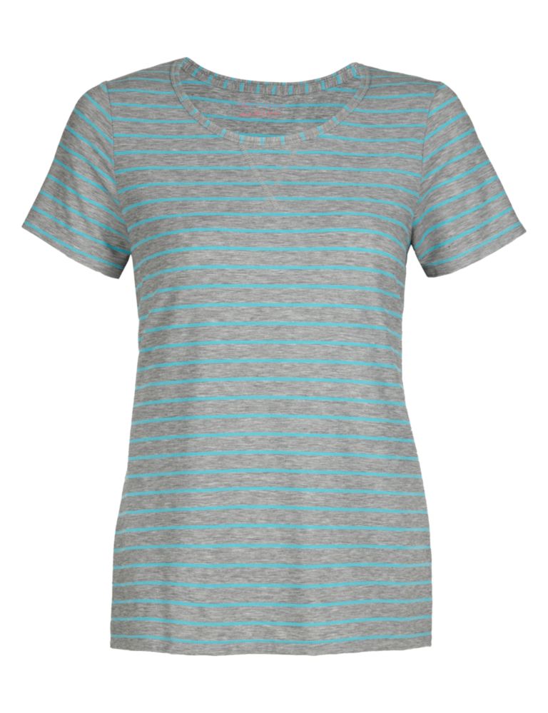 Active Performance Short Sleeve Striped T-Shirt 3 of 5