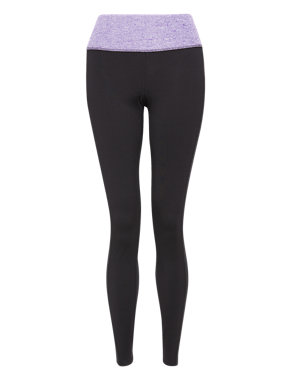 Active Performance Space-Dye Waistband Leggings Image 2 of 5