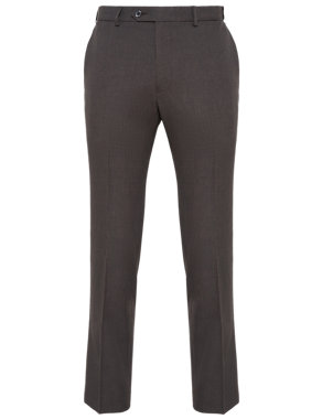 Active Waistband Crease Resistant Flat Front Trousers Image 2 of 6