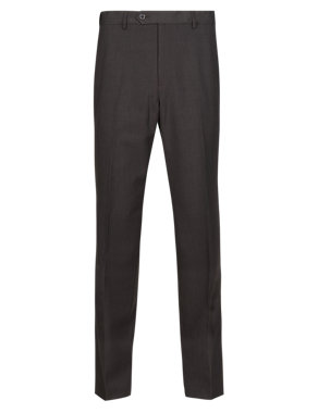 Active Waistband Crease Resistant Flat Front Trousers Image 2 of 3