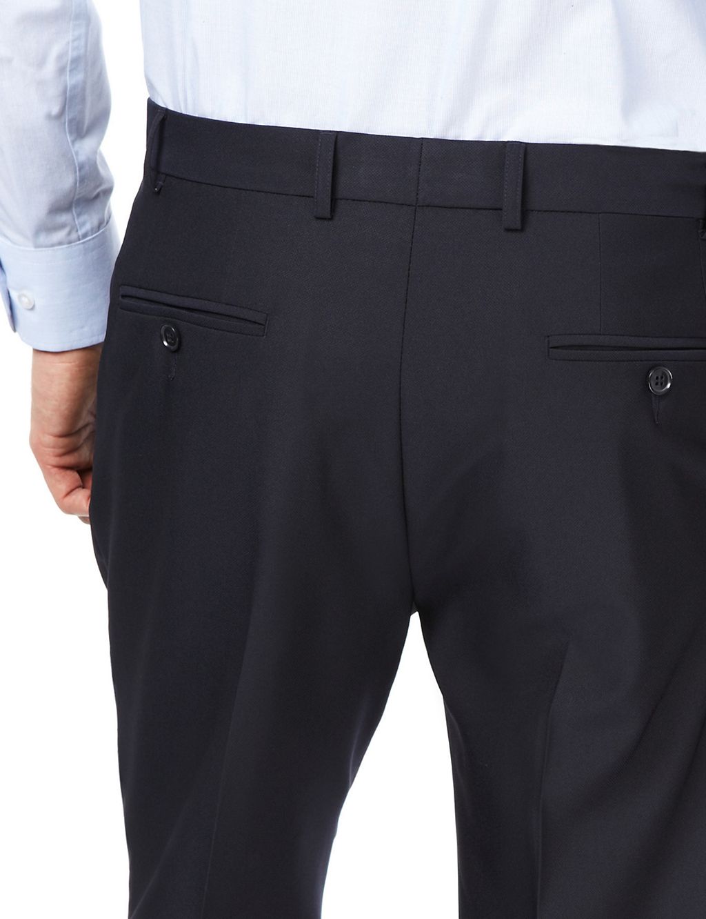 Active Waistband Crease Resistant Single Pleat Travel Trousers 7 of 7