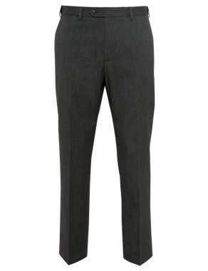 Active Waistband Easy Care Flat Front Trousers Image 2 of 6