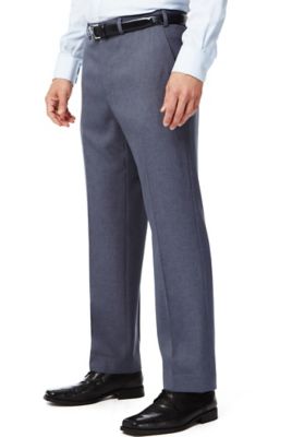 Active Waistband Flat Front Travel Trousers Image 1 of 2