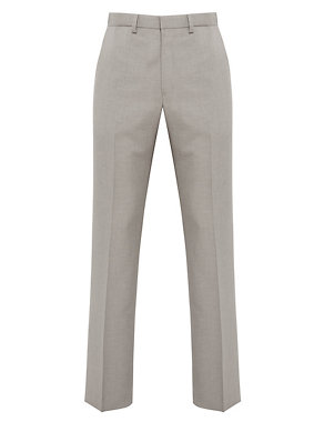 Active Waistband Flat Front Travel Trousers Image 2 of 5