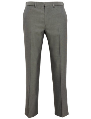 Active Waistband Flat Front Travel Trousers Image 2 of 6