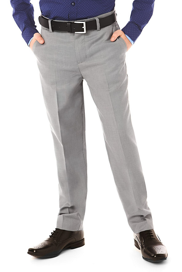 Active Waistband Flat Front Trousers Image 1 of 1