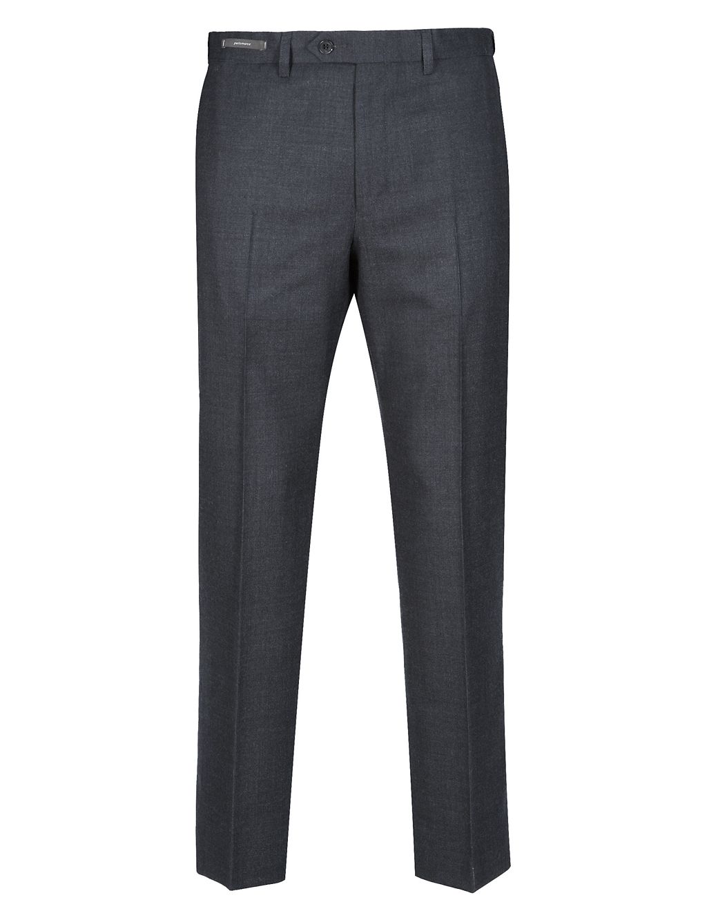 Active Waistband Flat Front Trousers with Wool 2 of 4