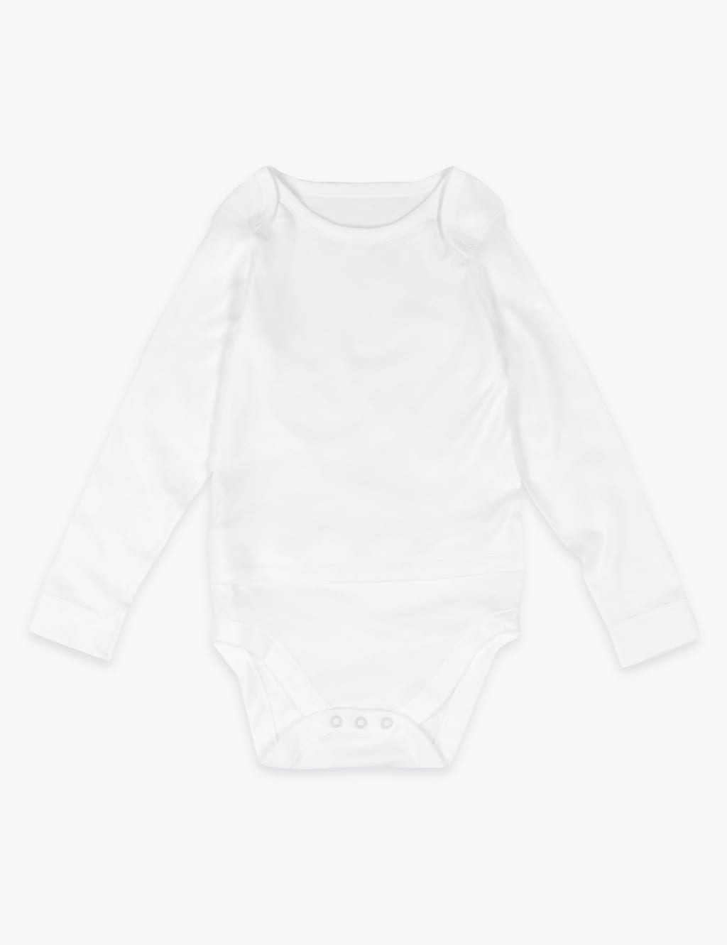 Adaptive Pure Cotton Bodysuit (7lbs16 Yrs) M&S Collection M&S