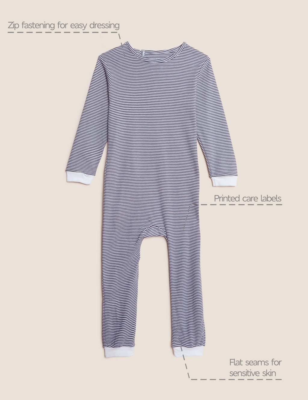 Back fastening sleepsuits online