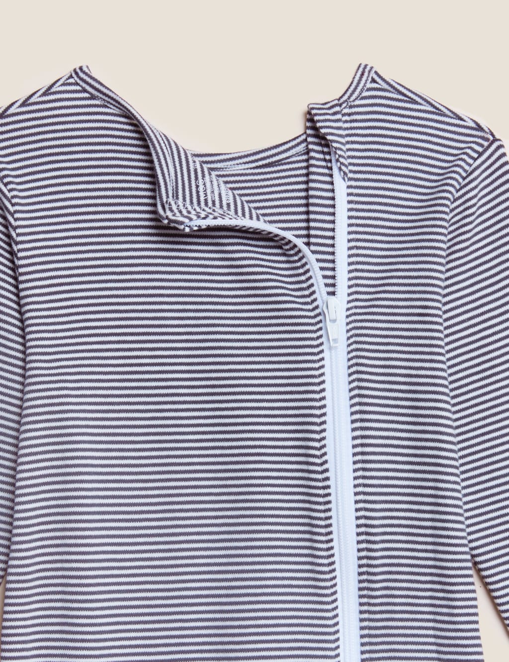 Adaptive Pure Cotton Striped Sleepsuit (3-16 Yrs) 2 of 4