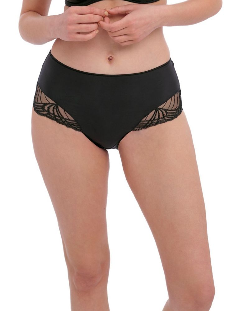 Fantasie Fusion Lace High Waisted Brief - Black