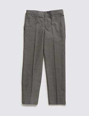 Adjustable Waist Checked Trousers (5-14 Years) Image 2 of 3