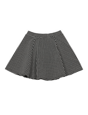 Adjustable Waist Metallic Effect Textured Skirt (5-14 Years) Image 2 of 3