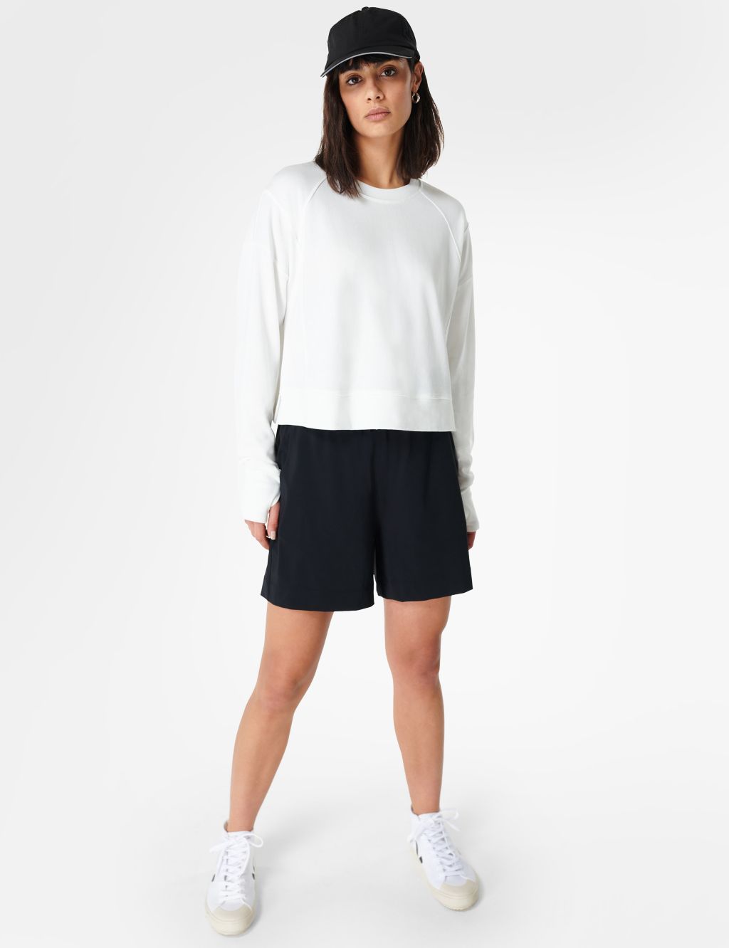 After Class Cotton Blend Relaxed Sweatshirt | Sweaty Betty | M&S