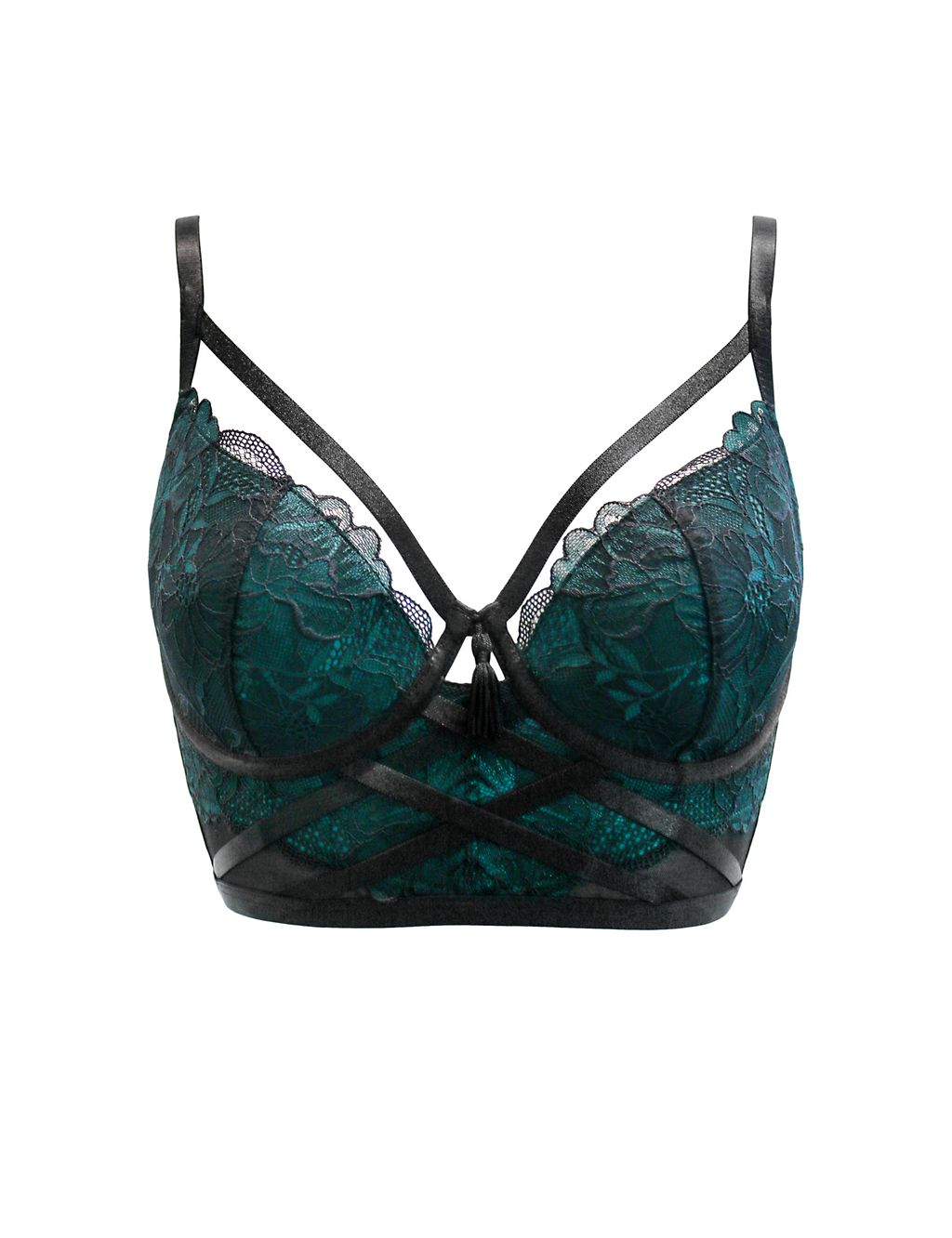 After Hours Wired Longline Bra B-G | Pour Moi | M&S