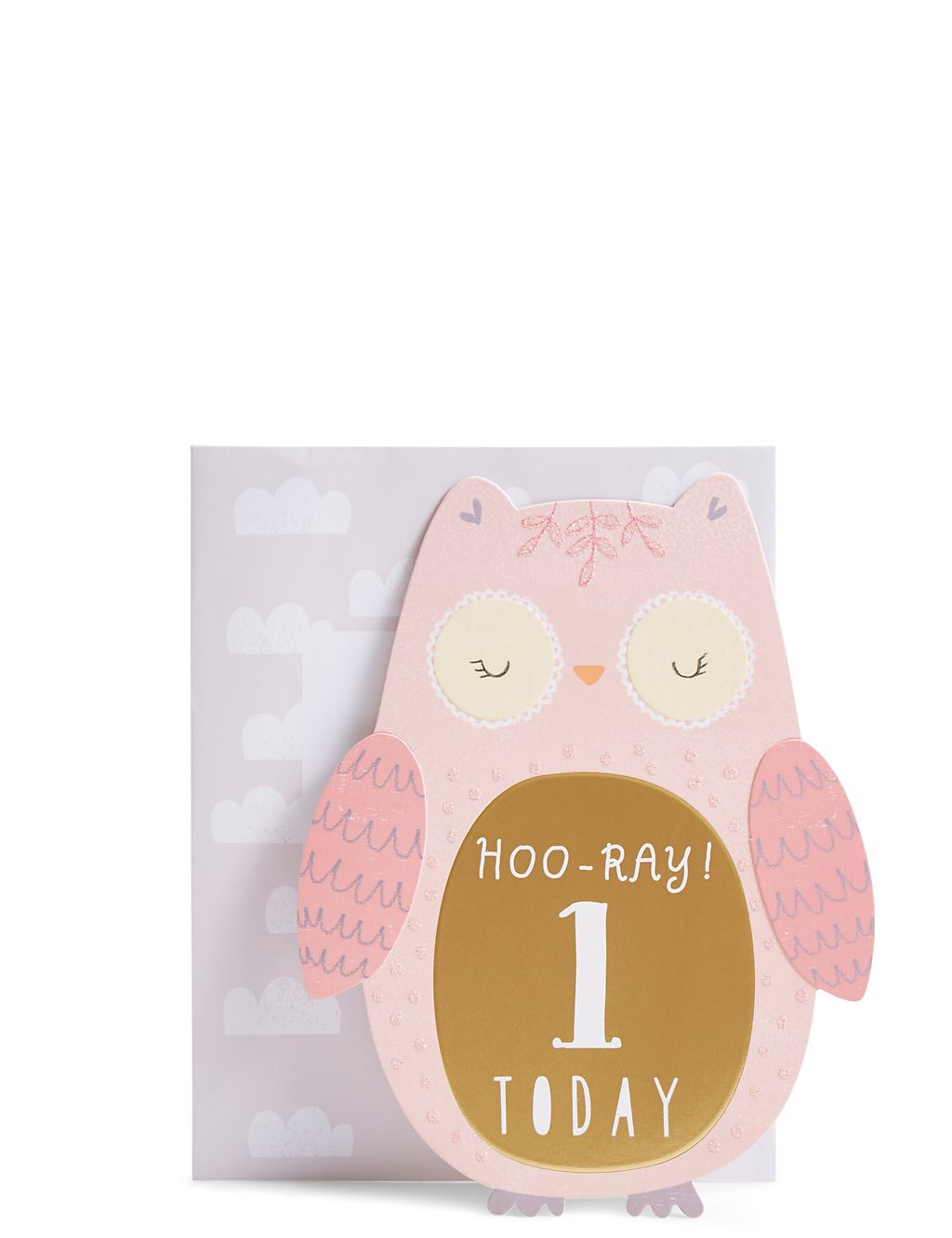 Age 1 Owl Birthday Card 3 of 4