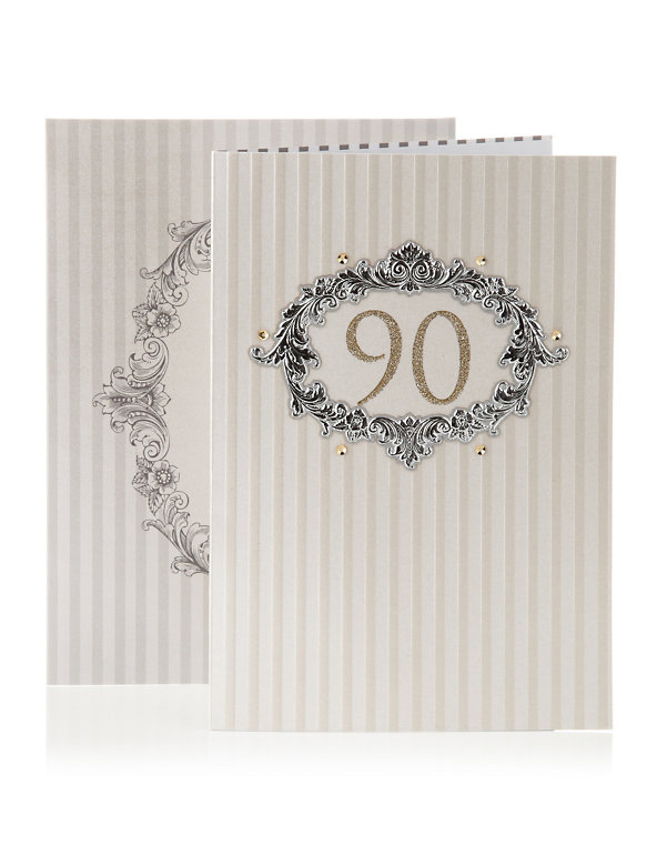 Age 90 Frame Birthday Card Image 1 of 2