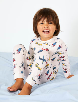 Aircraft Print Pyjama Set 1 7 Years M S