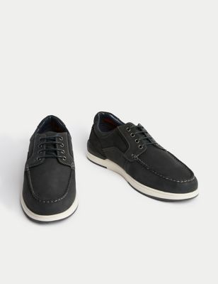 Airflex™ Lace Up Nubuck Boat Shoes Image 2 of 4