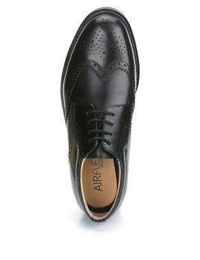 Airflex™ Leather Extra Wide Fit Brogue Shoes Image 2 of 5