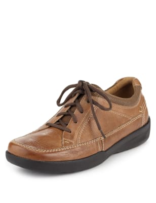 extra wide soft leather shoes