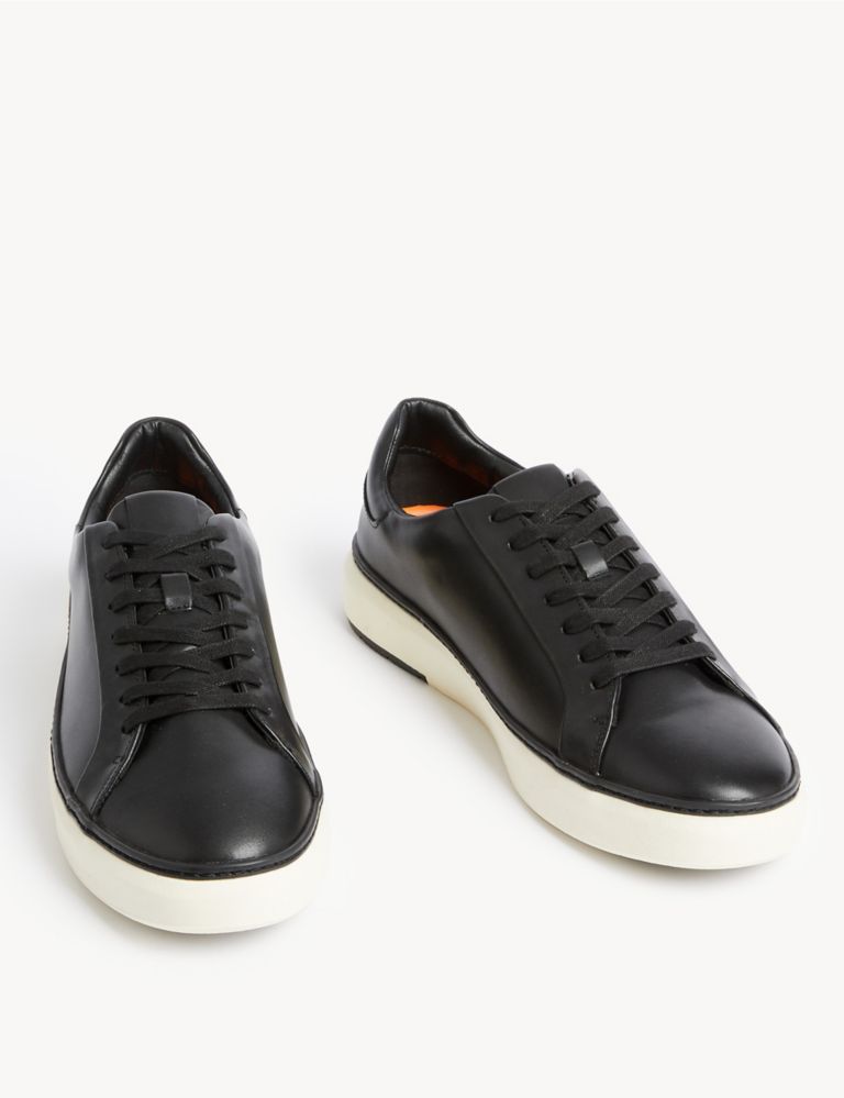 Airflex™ Leather Lace Up Trainers 2 of 4