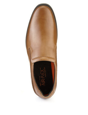 Airflex™ Leather Plain Slip-On Shoes Image 2 of 5