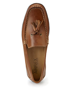 Airflex™ Leather Slip-On Loafers Image 2 of 5