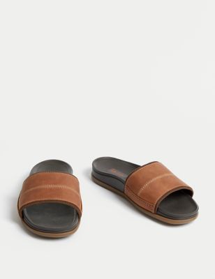 Airflex™ Leather Slip-On Sandals Image 2 of 4