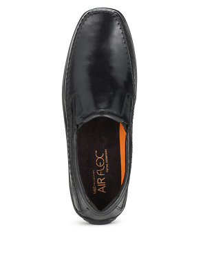 Airflex™ Leather Stitched Slip-On Shoes Image 2 of 4