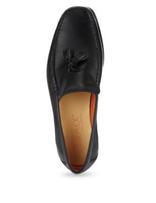 Airflex™ Leather Tassel Slip-On Loafers Image 2 of 4