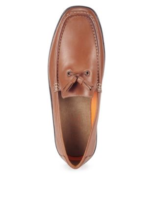 Airflex™ Leather Tassel Slip-On Shoes Image 2 of 4
