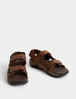 Airflex™ Nubuck Leather Riptape Sandals Image 2 of 4